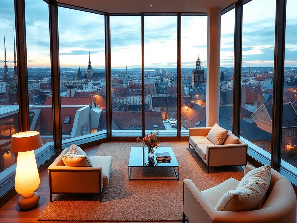 Penthouse s výhledem na Hradčany